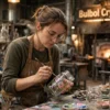 El Boyaması Kristal  Her Fırça Darbesinde Sanat